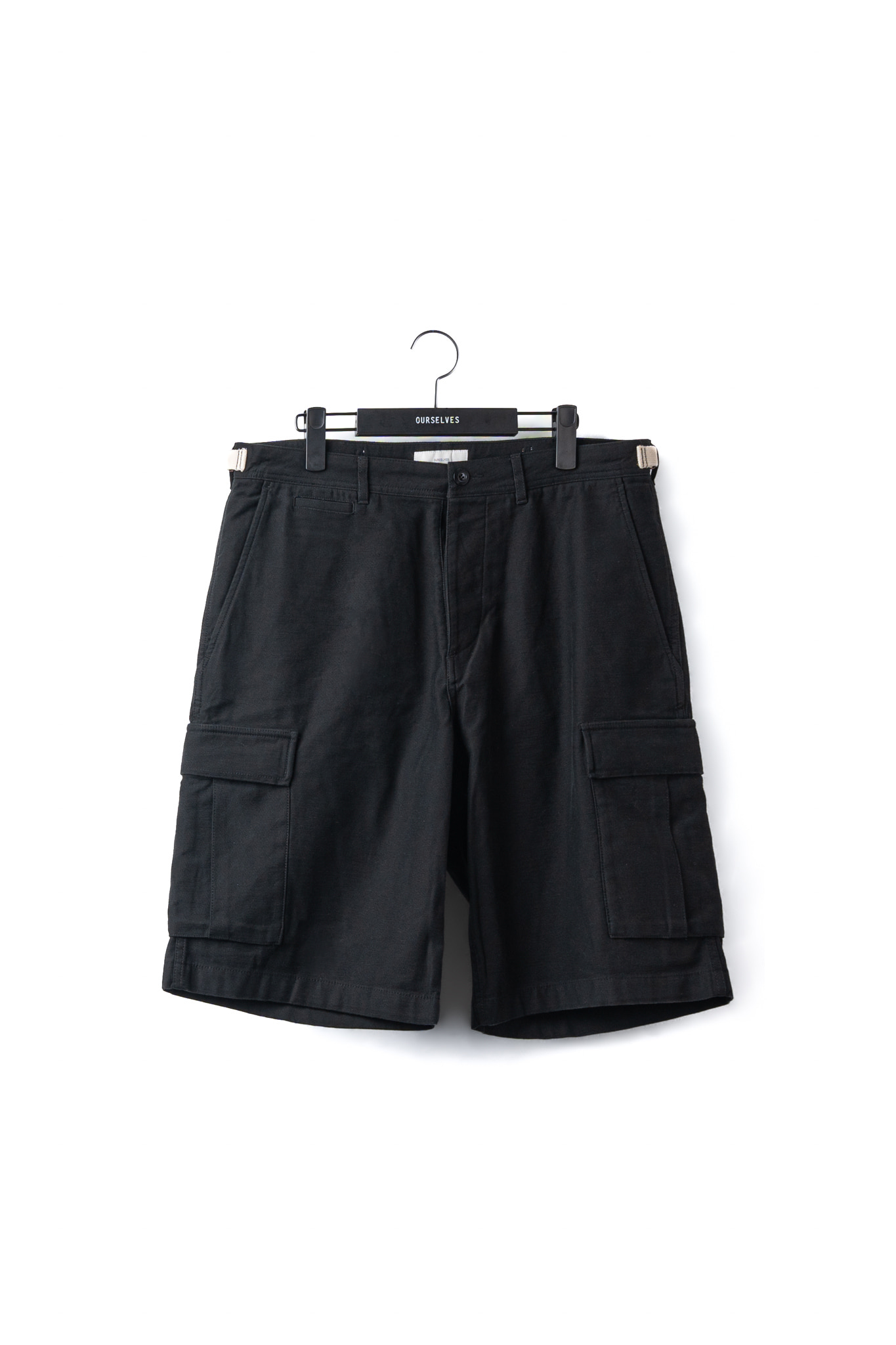 [24SS] Back Satin B.D.U Shorts - Black